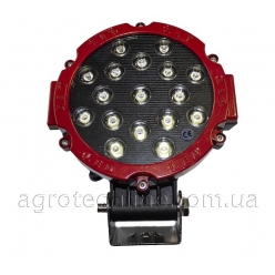 Фара кругла LED 51w (червоний корпус)